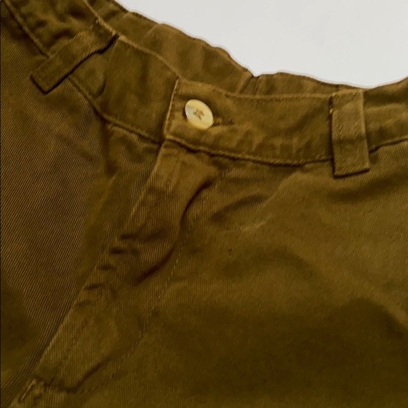 Papo d’Anjo Cotton Twill Shorts with Adjustable Waist Olive Green - Picture 2 of 6